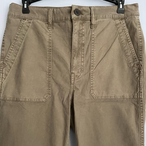 NEW Madewell Tan Stovepipe Fatigue Pants Tencel Lyocell Edition US 27 - Picture 6 of 9